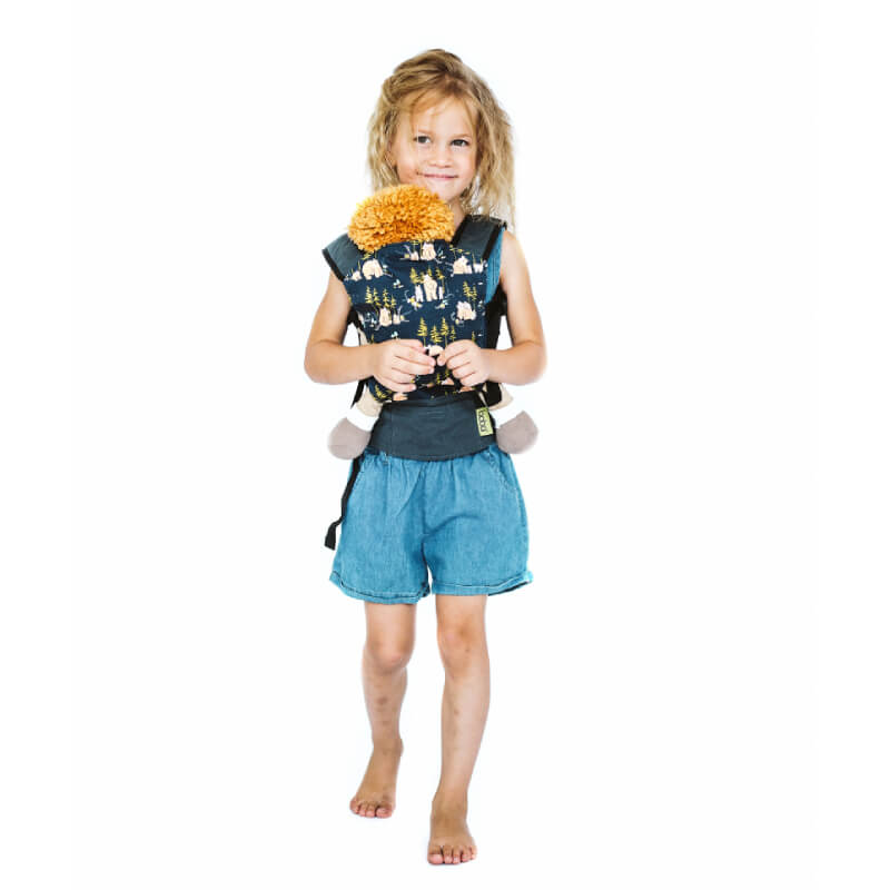 Otroška mehka nosilka Boba Mini za lutke - Bear Cub